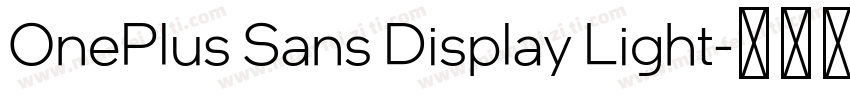 OnePlus Sans Display Light字体转换